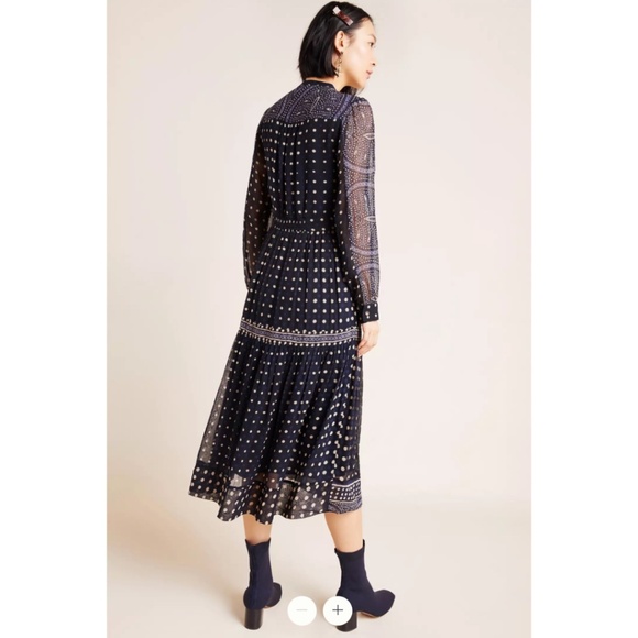 Anthropologie  Maeve Cassidy Embroidered Midi Dress - Picture 2 of 9